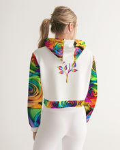 Load image into Gallery viewer, Special Edition* Tie Dye Pride 2021 Women&#39;s Cropped Hoodie
