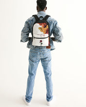 Load image into Gallery viewer, Fall Roses White Small Canvas Backpack
