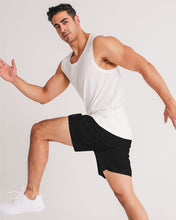 Load image into Gallery viewer, Blue&amp;Purple Rose Men&#39;s Jogger Shorts
