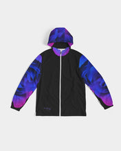 Load image into Gallery viewer, Blue&amp;Purple Rose Men&#39;s Windbreaker

