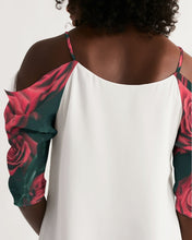 Load image into Gallery viewer, La Colora Women&#39;s Open Shoulder A-Line Dress
