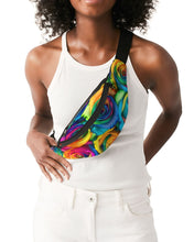 Load image into Gallery viewer, Rainbow-Roses Crossbody Sling Bag
