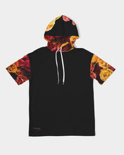 Load image into Gallery viewer, Fall Roses-Black Men&#39;s Premium Heavyweight Short Sleeve Hoodie
