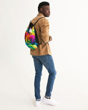 Load image into Gallery viewer, Rainbow-Roses Canvas Drawstring Bag
