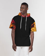 Load image into Gallery viewer, Fall Roses-Black Men&#39;s Premium Heavyweight Short Sleeve Hoodie
