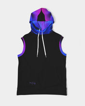Load image into Gallery viewer, Blue&amp;Purple Rose Men&#39;s Premium Heavyweight Sleeveless Hoodie
