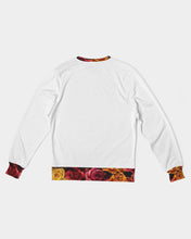 Load image into Gallery viewer, Fall Roses White Men&#39;s Classic French Terry Crewneck Pullover
