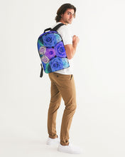 Load image into Gallery viewer, Bloomin&#39; Blues Floral Large Backpack
