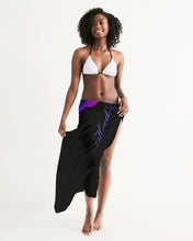 Load image into Gallery viewer, Blue&amp;Purple Rose Swim Cover Up
