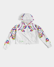 Load image into Gallery viewer, LIMITED EDITION* Pride Rose 2021 Women&#39;s Cropped Windbreaker
