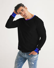 Load image into Gallery viewer, Blue&amp;Purple Rose Men&#39;s Long Sleeve Tee
