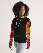 Load image into Gallery viewer, Fall Roses-Black Women&#39;s Hoodie
