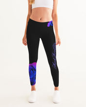 Load image into Gallery viewer, Blue&amp;Purple Rose Women&#39;s Yoga Pants
