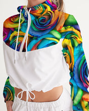 Load image into Gallery viewer, Special Edition* Tie Dye Pride 2021 Women&#39;s Cropped Windbreaker
