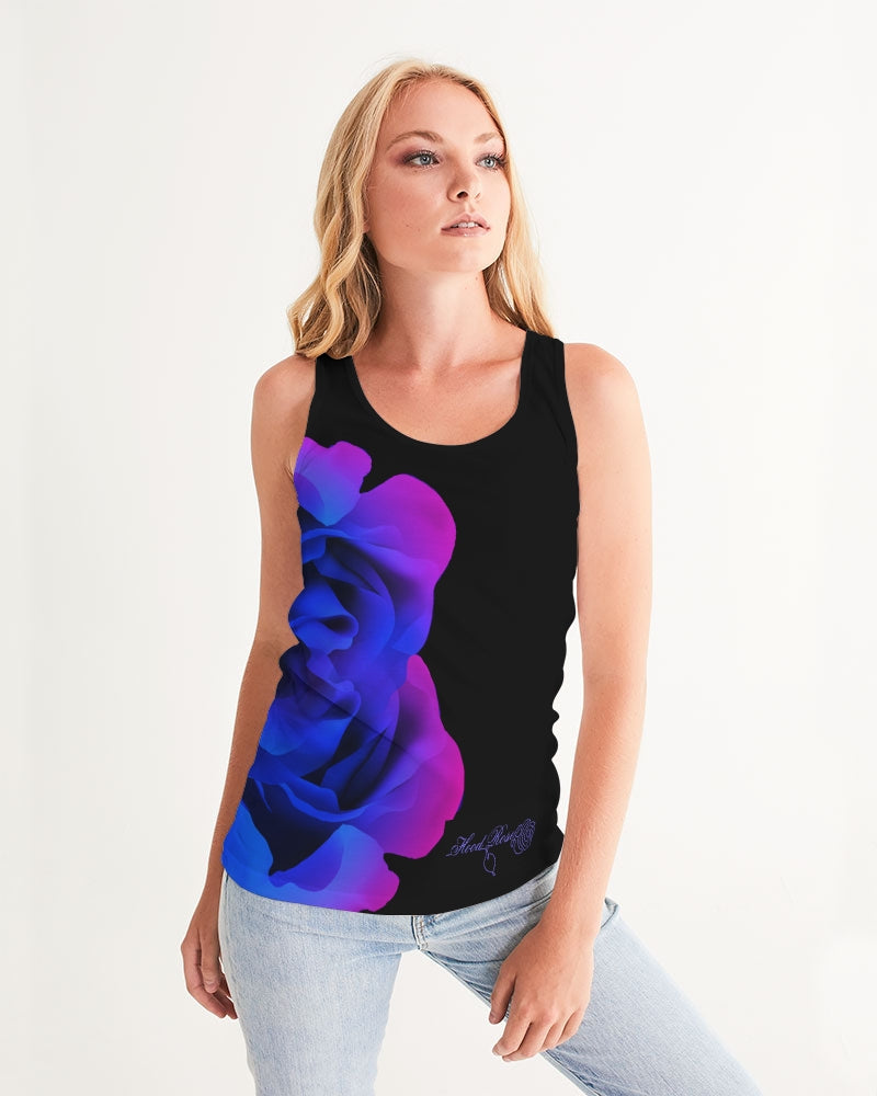 Blue&Purple Rose Women's Tank