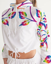 Load image into Gallery viewer, LIMITED EDITION* Pride Rose 2021 Women&#39;s Cropped Windbreaker
