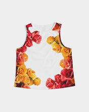 Load image into Gallery viewer, Fall Roses White Women&#39;s Cropped Tank
