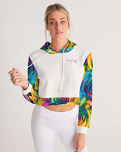 Load image into Gallery viewer, Special Edition* Tie Dye Pride 2021 Women&#39;s Cropped Hoodie
