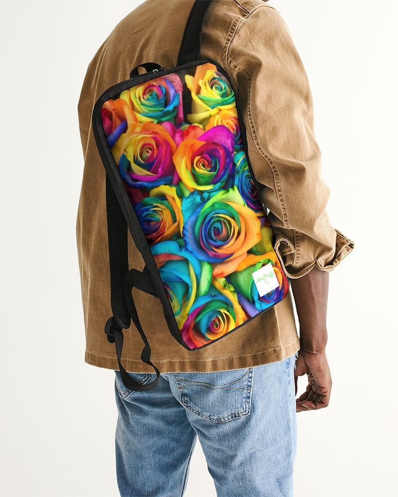 Rainbow-Roses Slim Tech Backpack