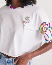 Load image into Gallery viewer, LIMITED EDITION* Pride Rose 2021 Women&#39;s Lounge Cropped Tee
