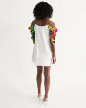 Load image into Gallery viewer, Special Edition* Tie Dye Pride 2021 Women&#39;s Open Shoulder A-Line Dress
