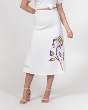 Load image into Gallery viewer, LIMITED EDITION* Pride Rose 2021 Women&#39;s A-Line Midi Skirt
