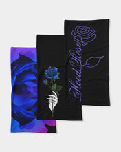 Load image into Gallery viewer, Blue&amp;Purple Rose Neck Gaiter Set
