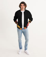Load image into Gallery viewer, Fall Roses-Black Men&#39;s Bomber Jacket
