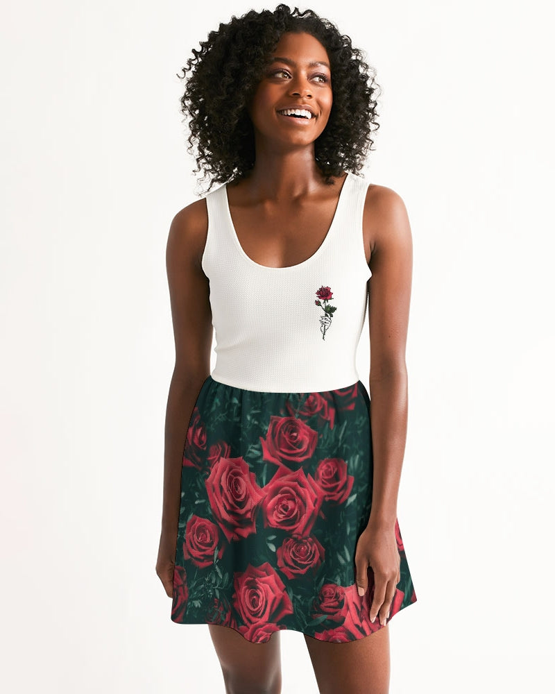 La Colora Women's Scoop Neck Skater Dress