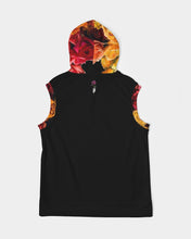 Load image into Gallery viewer, Fall Roses-Black Men&#39;s Premium Heavyweight Sleeveless Hoodie
