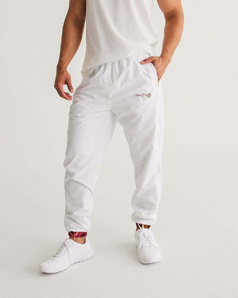 Fall Roses White Men's Track Pants